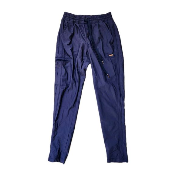 Cherokee Pants - Cherokee Infinity Scrub Pants Womens XS Petite Navy Jogger 5 Pocket Stretch EUC